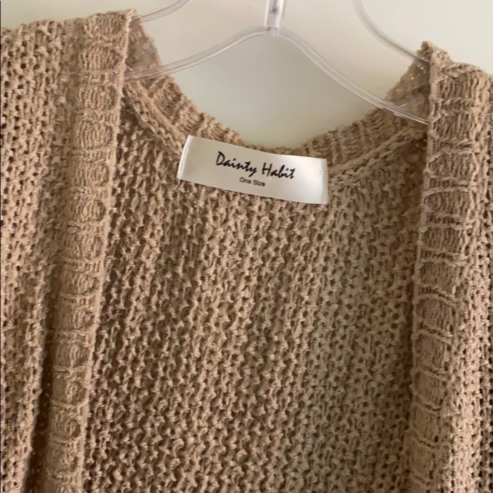 Cozy, Chunky Long, Open-Front Sweater - image 2